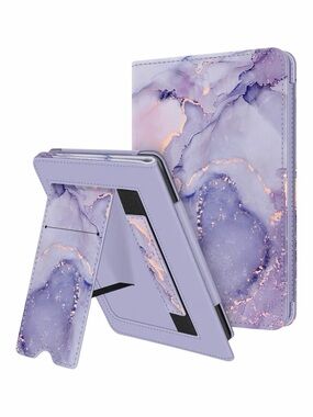 Stand Case for 6" Kindle 11th Generation 2024/2022, Lilac Marble